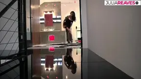 Bitch's juicy twat torn apart after fully sucking a monster tool