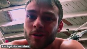 Max Adonis and Nic Sahara Get Wild in Public Shop RoughGaySexScene