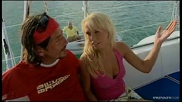 Diana Gold and Simonne Style Share a Random Boat Cock