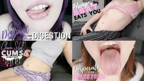 Clue’s Classics: Giantess Vore POV Compilation - HD - The Goddess Clue, 4 Clips in 1, Belly Fetish, Topless, Mouth Fetish, Uvula Fetish, Inside Mouth POV, Ass Fetish and Digestion