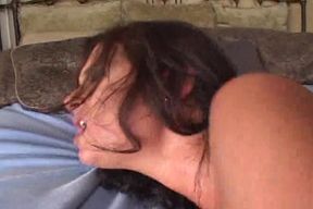 Big boobed MILF gets a huge facial after rough anal fuck