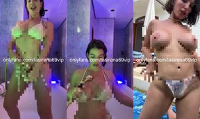 Steamy Shower Striptease with LaSirena69: A Must-See Performance!