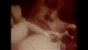 Vintage Redhead with Huge Boobs and Black Stockings Has Solo Sex in Her Bed