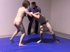 Twinks Strip And Wrestle For Master