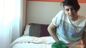 Latin Twink Merli Stroking His Cock