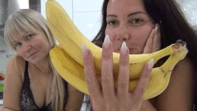 We swallow huge chunks of banana FS