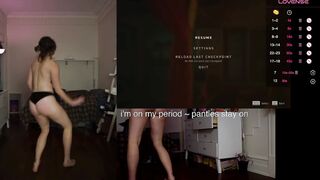 Topless Dancing over mine livestream, fun!