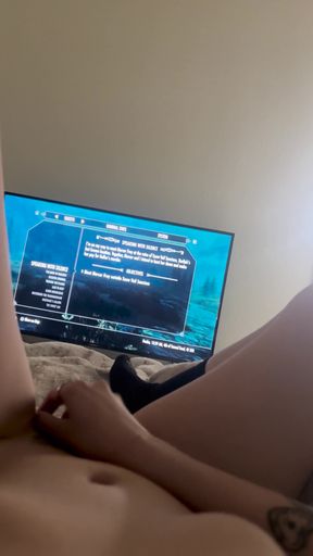 I got too Horny while playing my game and I had to stop and masturbate!   Clip 1