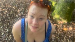 A New Forest Walk Ending With A Stranger's Cum Dripping Down My Chin