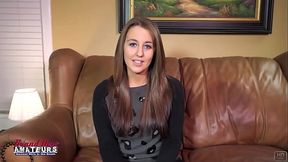 Blue Eyed Autum Bends Over To Finger Herself And Sucks A Big Fat Cock!