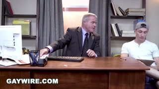 GAYWIRE - Tristan Hunter &amp; Dale Savage's Threesome With Stepdad Eddy Ceetee