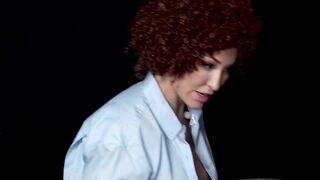 Huge Breasts milf Ryan Keely Cosplay As Bob Ross Getting Vulgar During Painting Tutorial