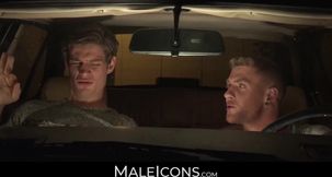 MaleIcons.com - Handsome gay Michael DelRay's drilling session with ass