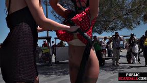 Bigbooty babe gets mouthgagged and humiliated