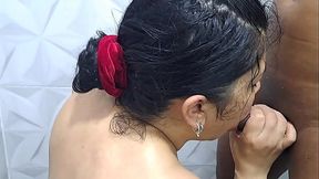 Chubby Colombian babe enjoys her stepson's big cock