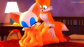 Tails Seduces Rogue in Hot Hentai Encounter Leading to Steaming creampie
