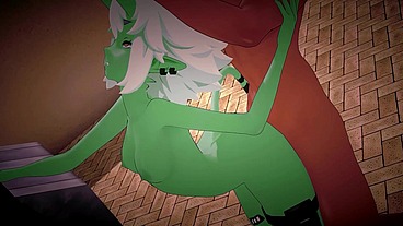 Soukaku Hentai ZZZ Doggystyle Sex Demon Girl Creampie MMD 3D Dark Green Skin