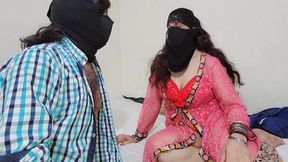 I enjoyed rough ass fucking of my wife in hijab, Indian couple latest anal sex in clear Hindi