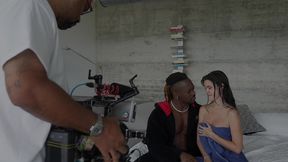 tras camara con rossa vaxx y un bbc africano💦💦