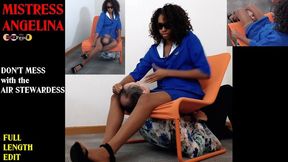 Ebony Beautiful AIR STEWARDESS destroys a rude french customer (480p)