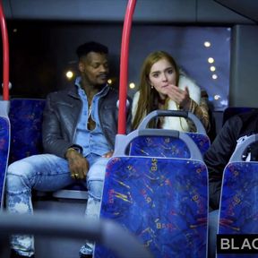 BLACKEDRAW Two Beauties Fuck Giant BBC On Bus!