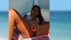 day & solo action with amazing Asian teen with huge boobs Joon Mali