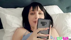 Naughty Teen 18+ Stepsister Went For My Phone Then My Dick
