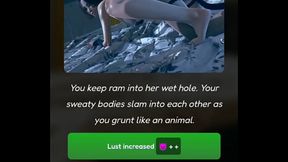 Confinado con las gemelas y la gotica/ Confined and horny Hentai game