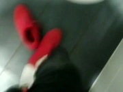 CUM  AT WORK (risky sneak)