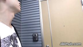 Ayumi Iwasa teaches boyfriend standing lesson with magic wand