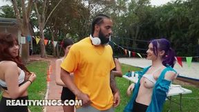 Spiraling Spirit Warms Up With A Blowjob And A Picnic Table Fuck Before The Race