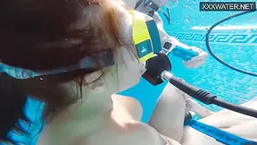 She Gives Up In Orgasms In The Swimming Pool With Big Cock