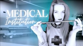 Medical Institution : The FemDom New World Order : Futuristic Dystopia Nurse Has You In Bondage And Torments You With Anal Medical Latex Rubber
