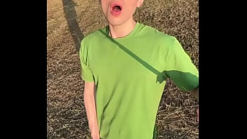 Horny Jock Risky Jerking Off His Massive Cock Outdoors