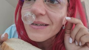 Yellow Mucus on Bread – Chewing & Swallowing