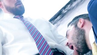 PlayingMen.com - Two elegant men use their day to fuck at work and love it with deep