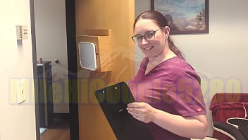 Guy goes into doctor&#039_s office for a checkup and fucks big-tittied nurse | MileHiCouple5280
