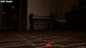 Giant Goddess FBC uanaware of you shrunk at her feet - MOV