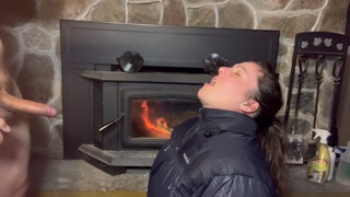 HUGE Cumshot in Mouth Facial on Puffy Jackat