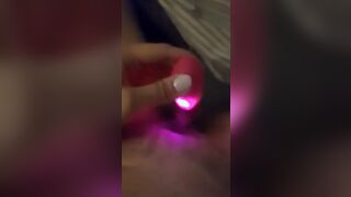 Hubby into work, wifey masturbation quick orgasm