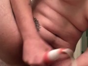ftm masterbating w/ girlfriend's toys