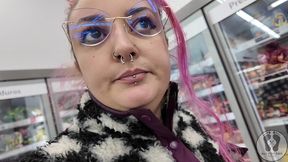 plump chick burps at the supermarket – embarrassing public display