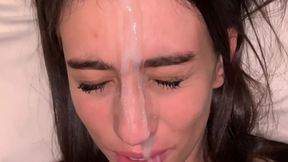 Cumming like a beast &mdash;  10 minutes of messy facial fury