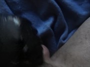 The Black Glove: Male solo cumshot