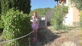 Melodie - First Ever Bondage Walk Training for the british Newcomer - Part 2 wmv SD