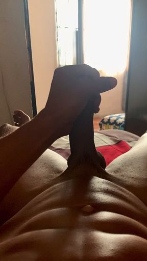 Playing with my cock to warm me up a bit, anyone who wants to help me?
