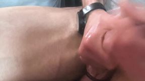 Jerk off Sitting Down with Camera Zoomed on My Mushroom Veiny Head