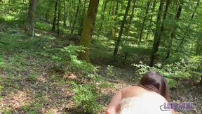 Wild Anal Masturbation in the Forest