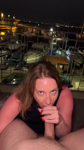 Swallowing His Cum in a Marina on the Amalfi Coast
