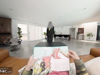 VR Conk Marvelous Latin babe Stepsister Mary Rides Shazam's Weenie And Eats His Cum in Cosplay Parody pt.two